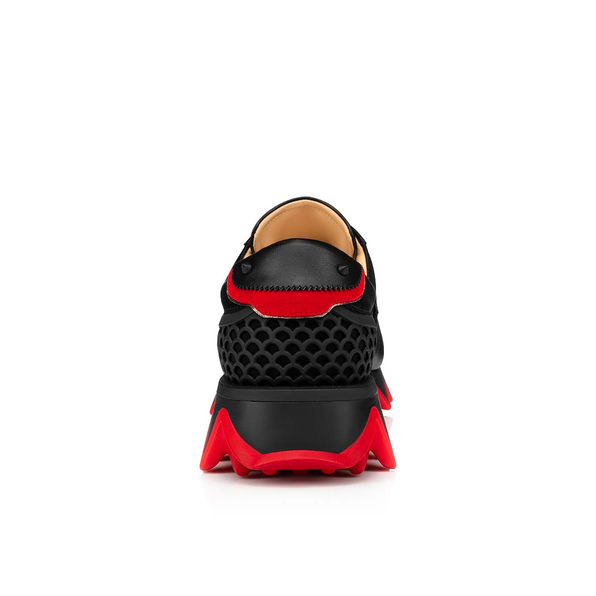 Loubishark - Sneakers - Calf leather and neoprene - Black - Men