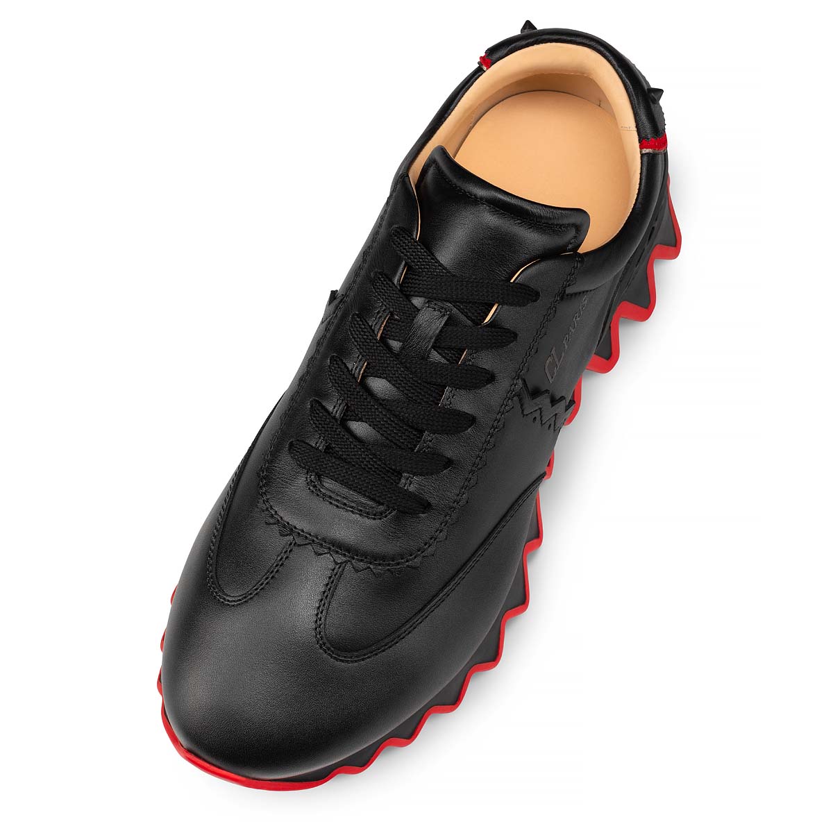 Loubishark - Sneakers - Calf leather and neoprene - Black - Men