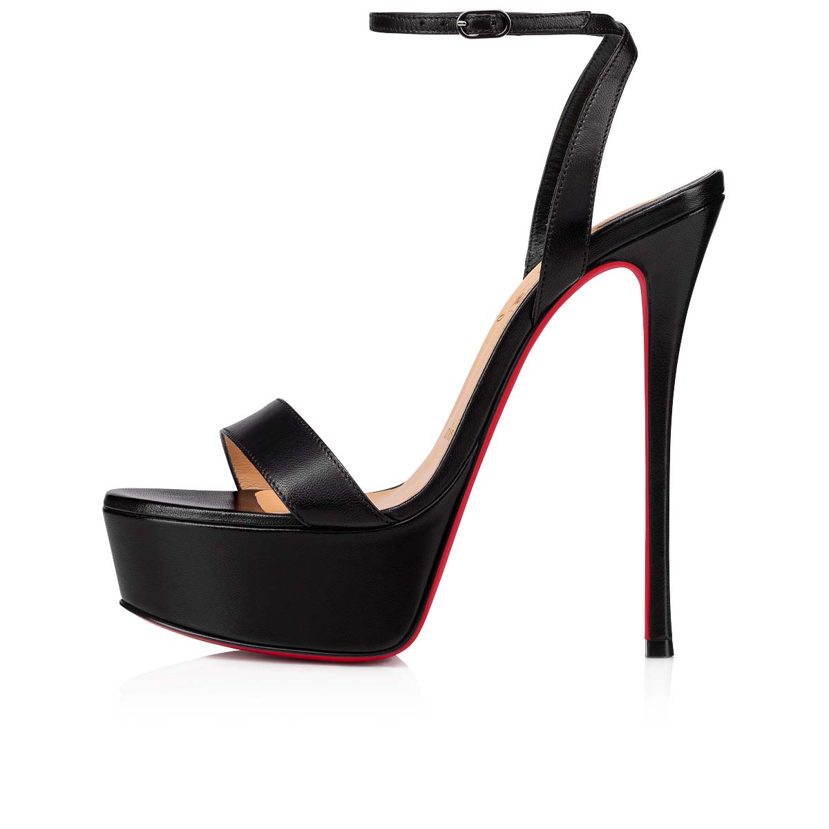 Christian Louboutin Loubi Queen ALTA 150 mm( 6” )stiletto platform ankle  strap