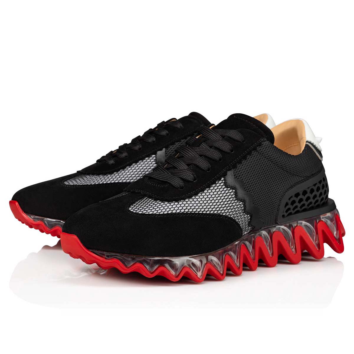 Christian Louboutin, Shoes, Black Red Bottom Sneakers