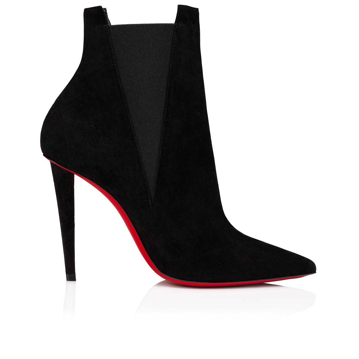 Christian Louboutin // Grey Suede Willeta 100 Spiked Bootie – VSP