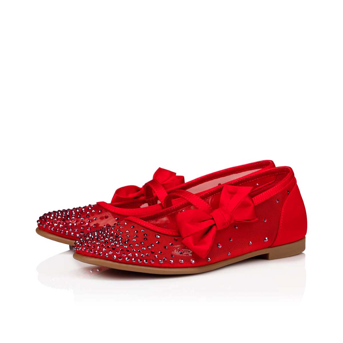 Buy Christian Louboutin Louis Strass Flat High 'Red' - 3100592R251