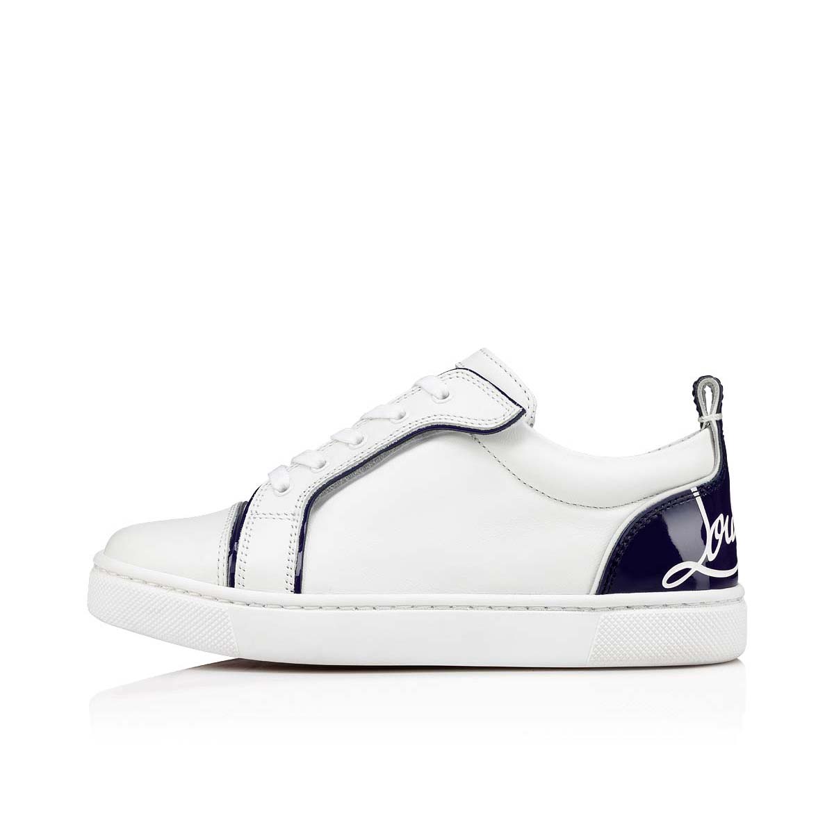 Trainers Christian Louboutin - Woven sneakers in white and blue -  1210845CMA3