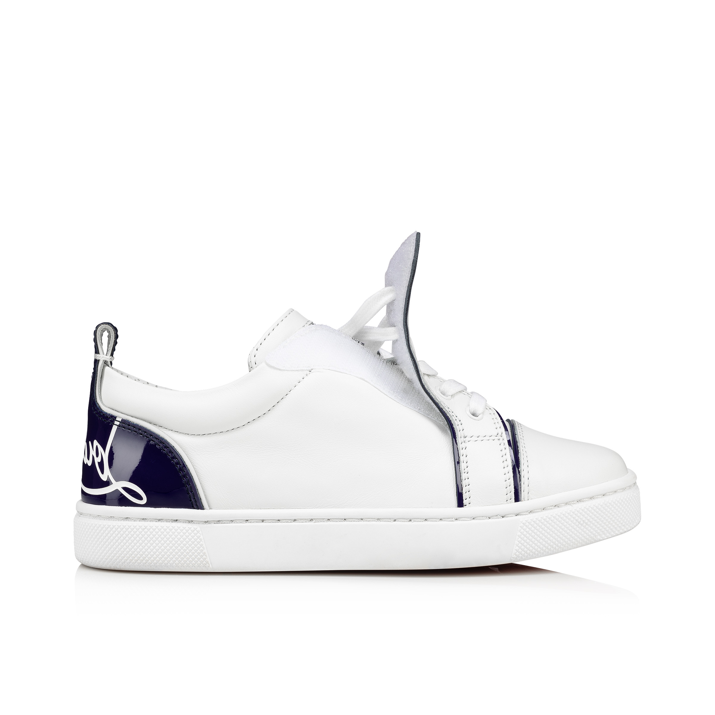 Funnyto - Low-top sneakers - Calf leather - Blue - Kids