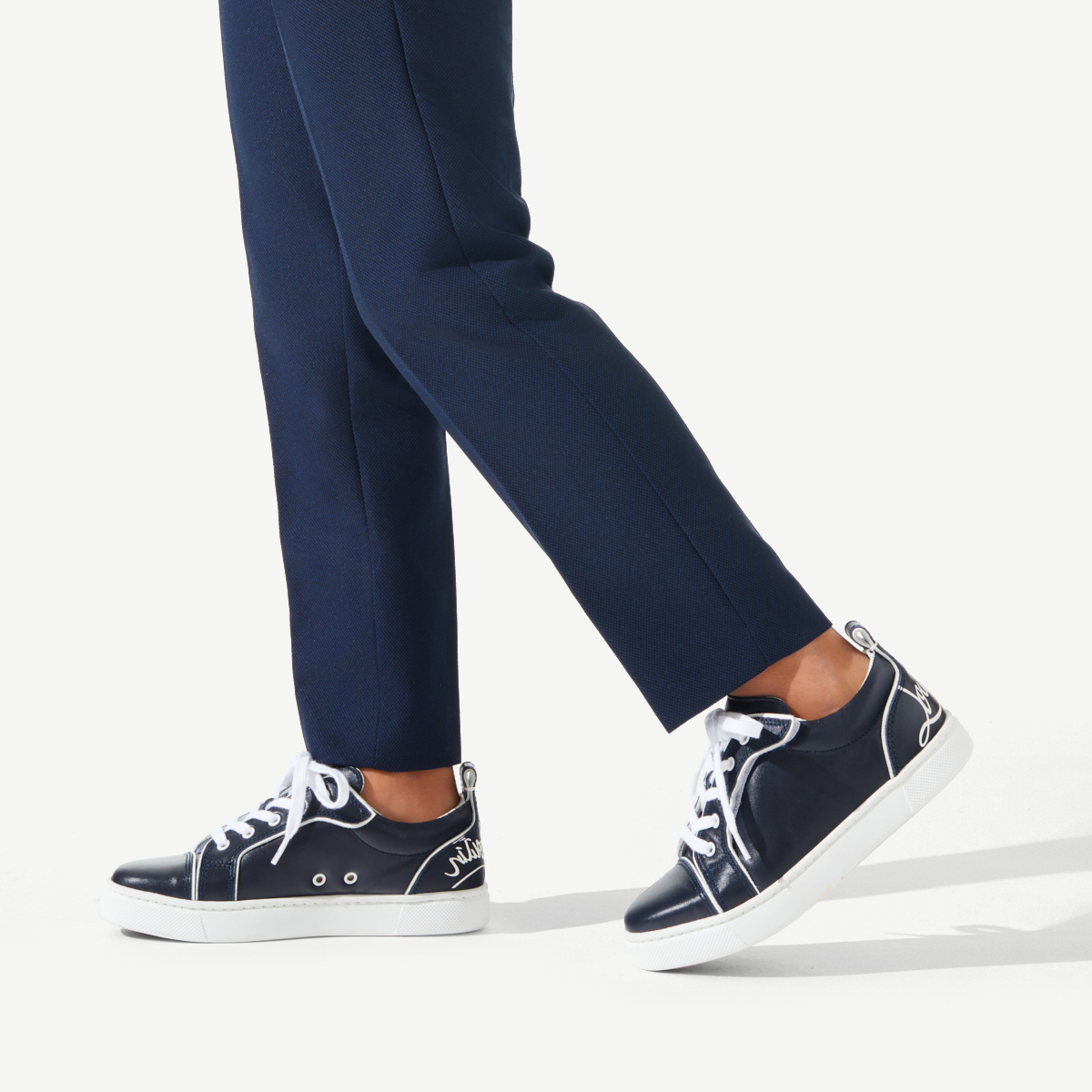 Funnyto - Low-top sneakers - Calf leather - Navy - Kids