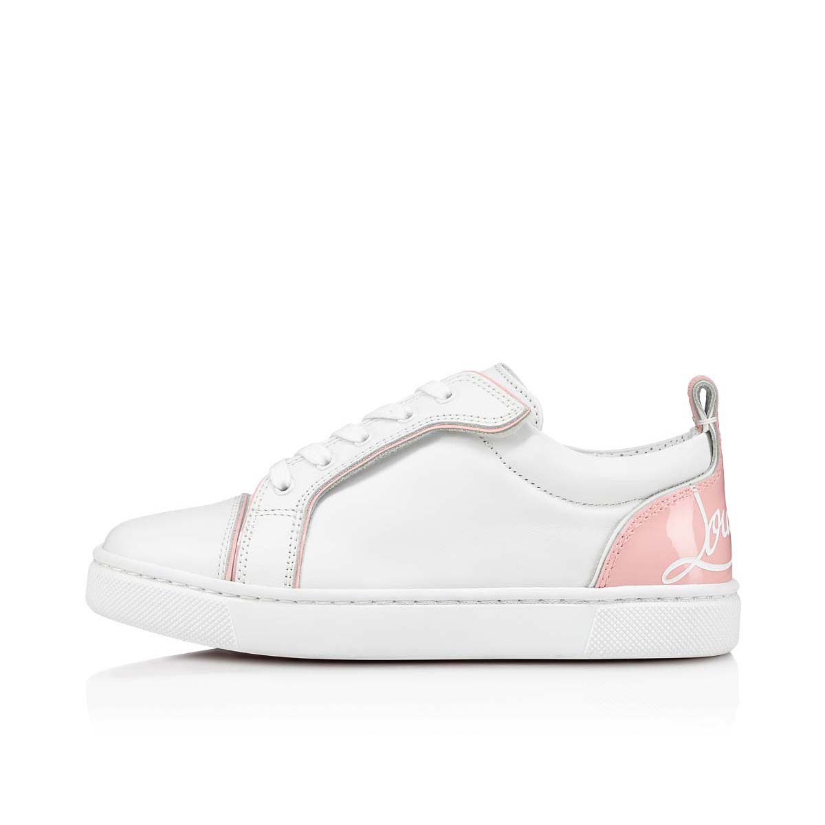 Christian Louboutin Little Girl's & Girl's Funnyto Flat Patent Sneakers - Pink - Size 11.5 (Child)
