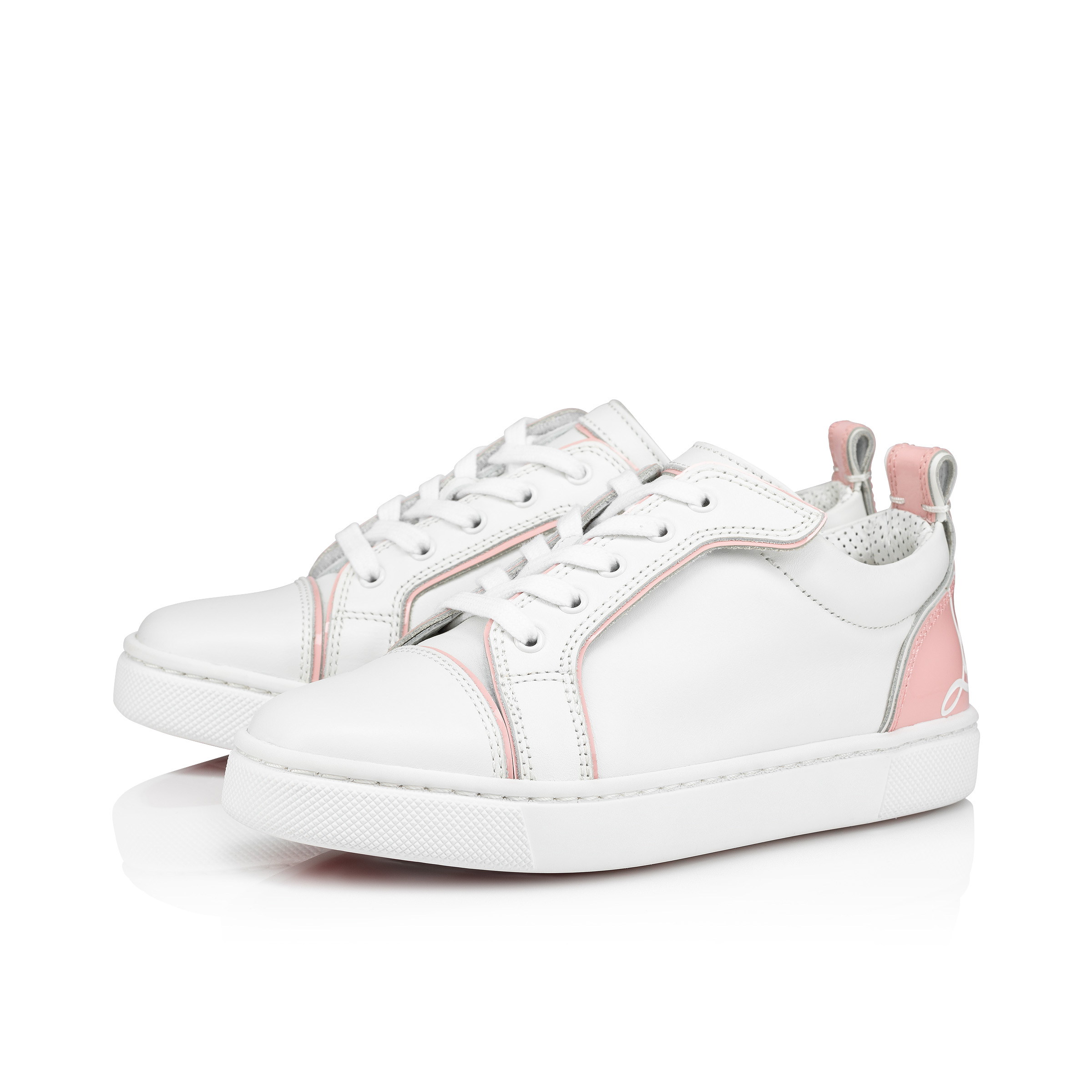 Funnyto - Low-top sneakers - Calf leather - Rosy - Kids