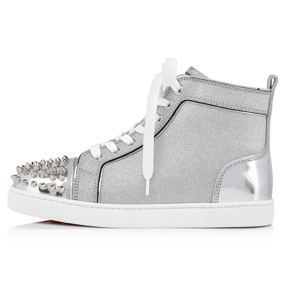 Lou Spikes woman - High-top sneakers - Silver - Christian Louboutin