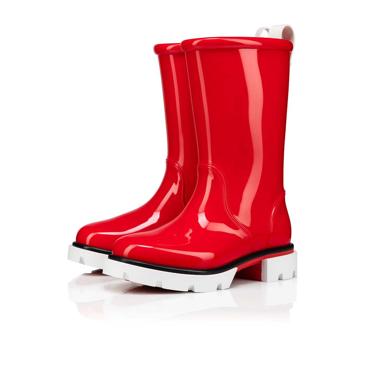 Christian Louboutin Armurabotta Crimson red Boots on Nieves