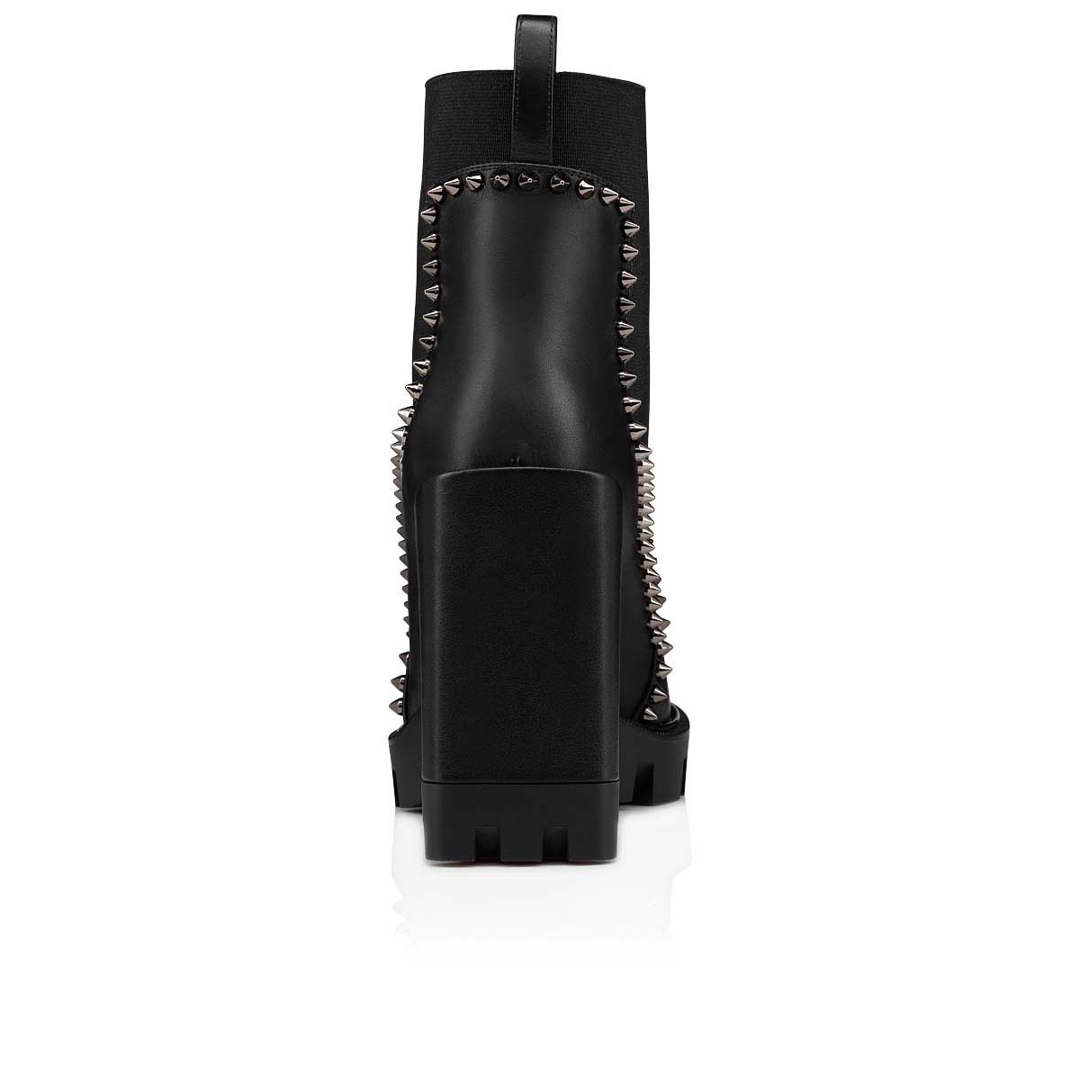 Out Line Spike Lug - 100 mm Low boots - Calf leather - Black