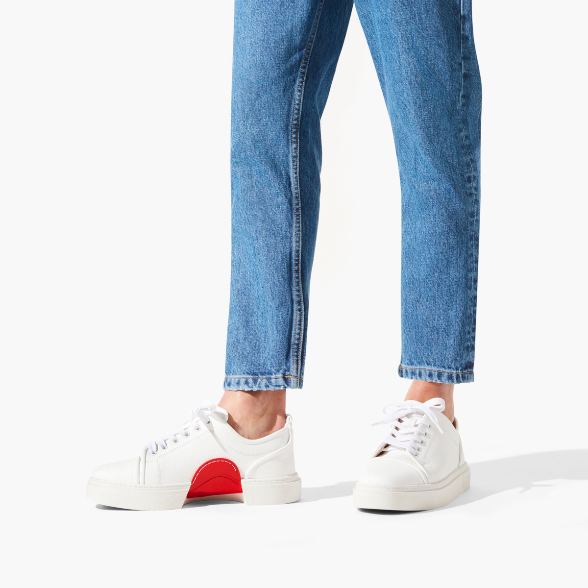 Christian Louboutin Designed Adolon Red Bottoms Sneakers ‣ BALRFITSTORE
