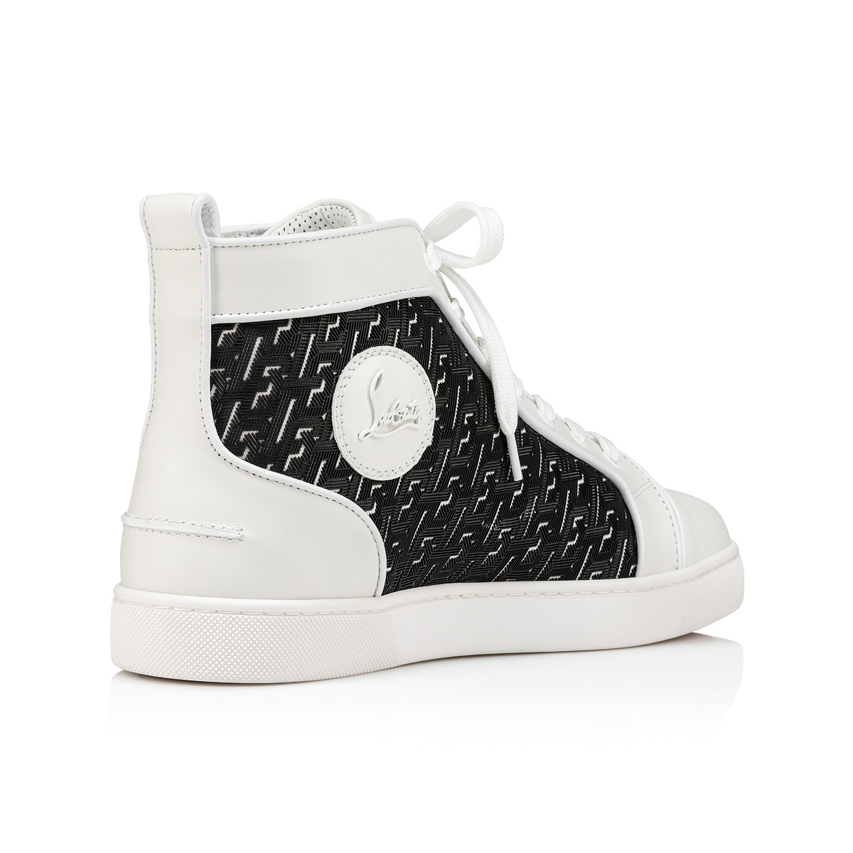 Louis Silk Satin Sneakers in White - Christian Louboutin