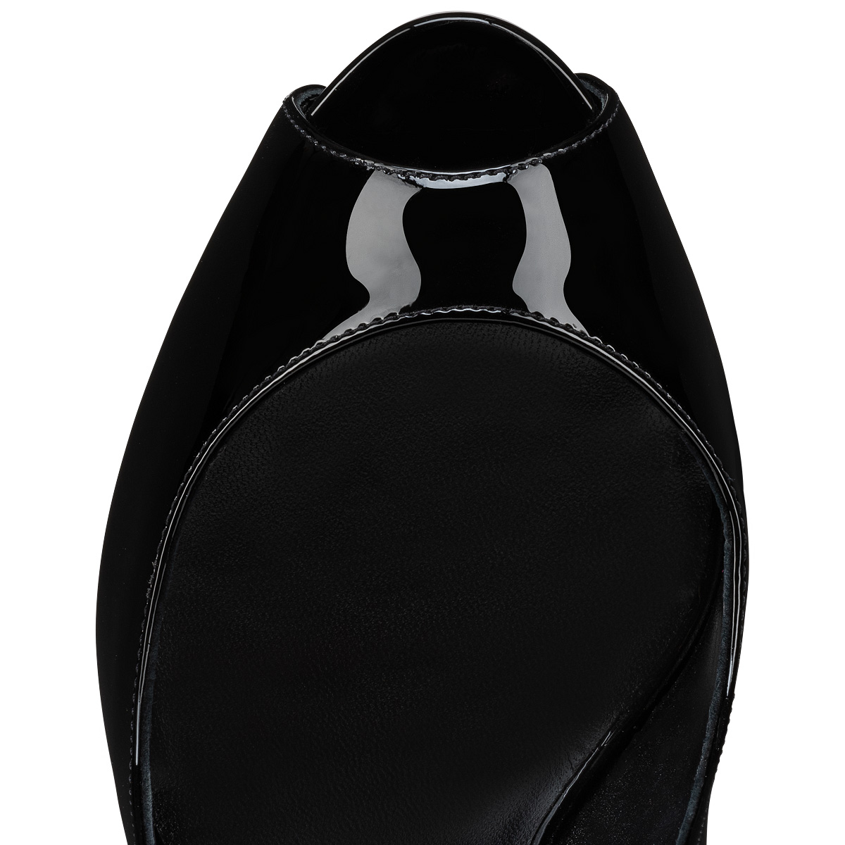 Hot Chick Alta - 120 mm Open-toe pumps - Patent calf leather