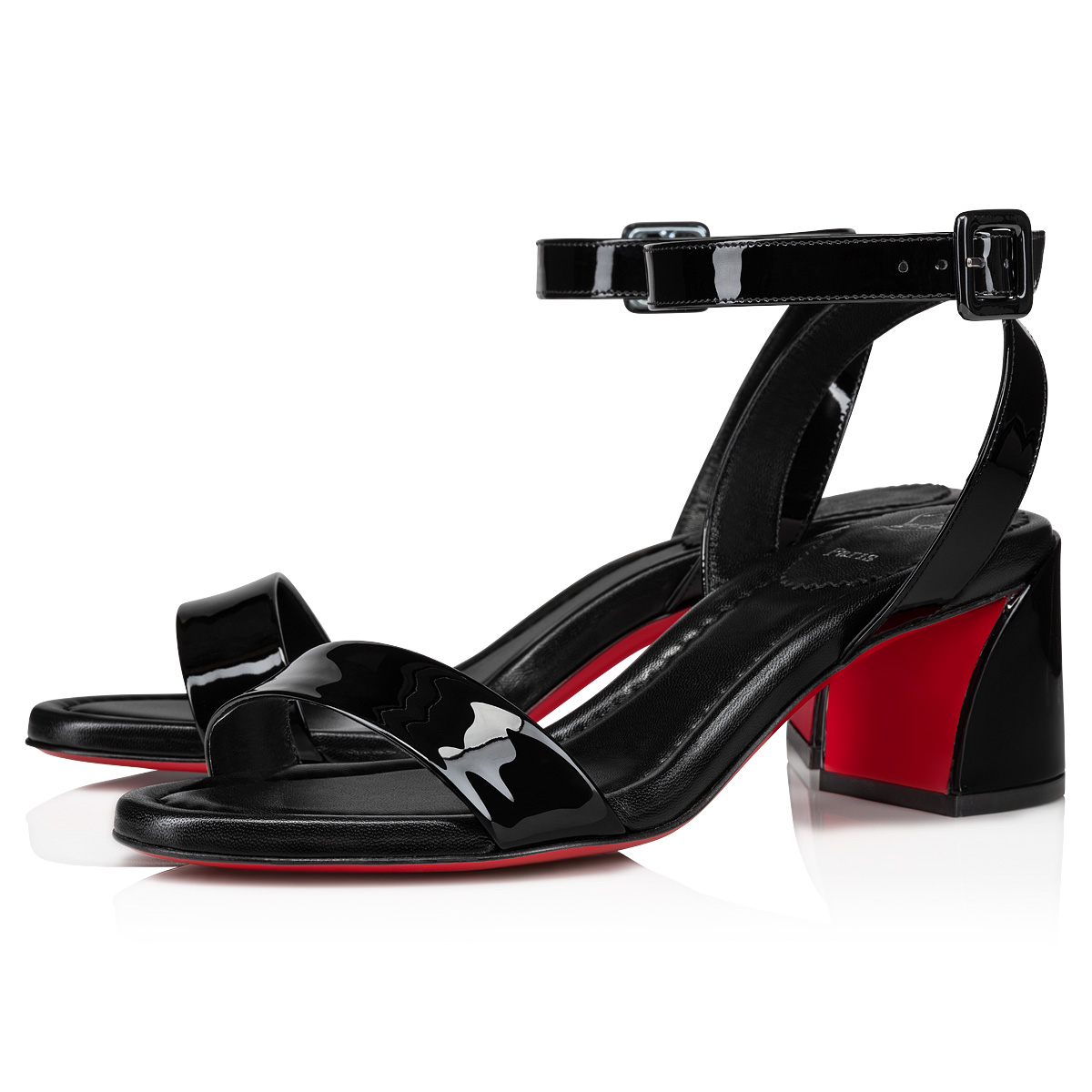 CHRISTIAN LOUBOUTIN: heeled sandals for woman - Black  Christian Louboutin  heeled sandals 3221155 online at