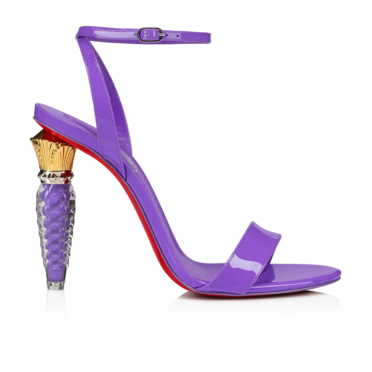 Christian Louboutin Lip Queen Patent Sandals 100 - Multi - 37