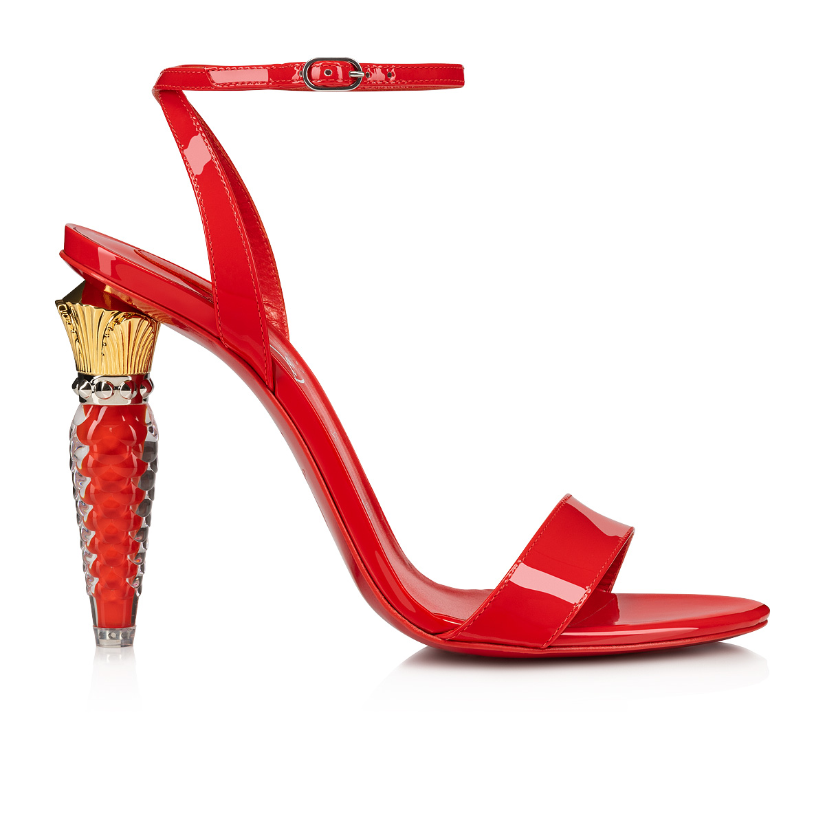 Christian Louboutin, Shoes, Christian Louboutin Lip Queen Patent Red Sole  Sandals