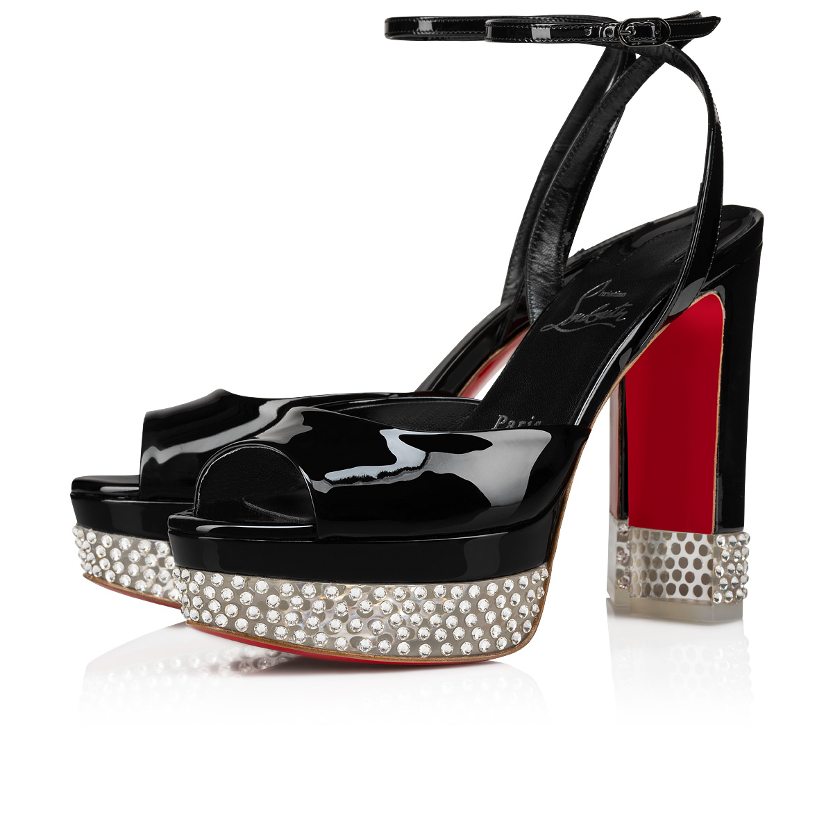 Christian Louboutin Cassandrina Alta Black - Womens Shoes - Size 37