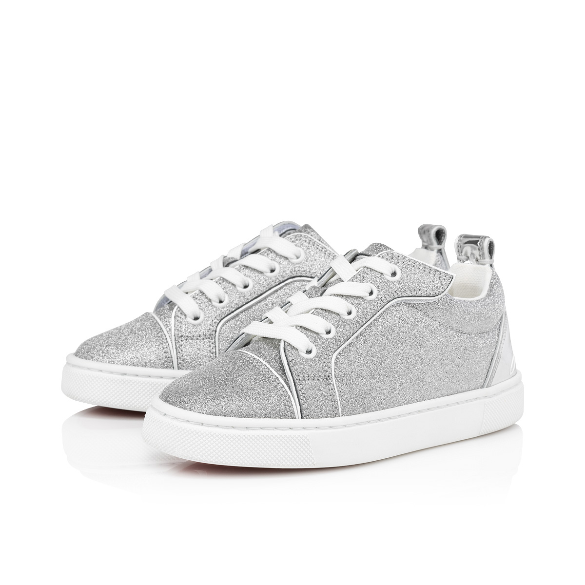 Funnyto - Sneakers - Glittered calf leather - Silver - Kids