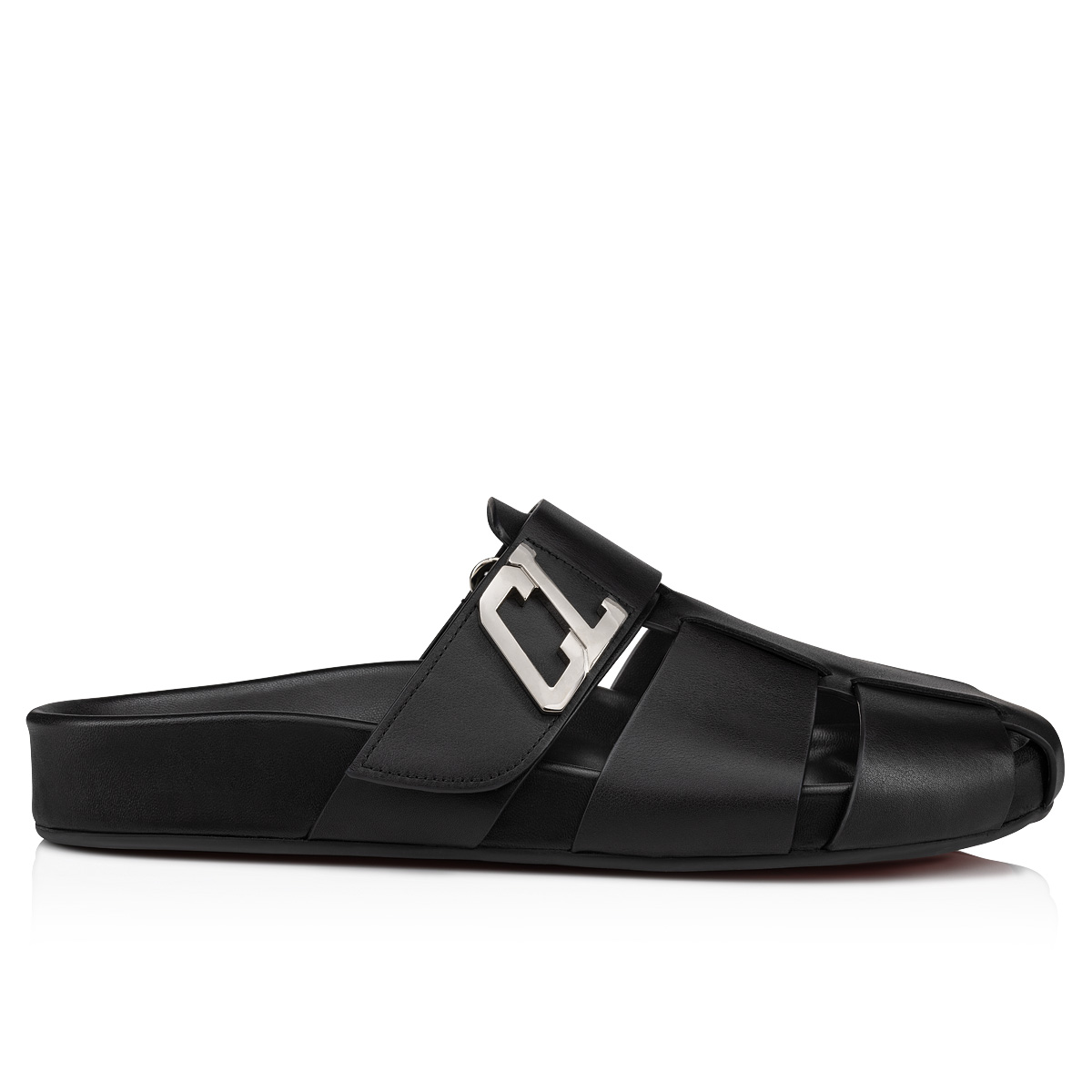 Abubizz Leather Slippers in Black - Christian Louboutin