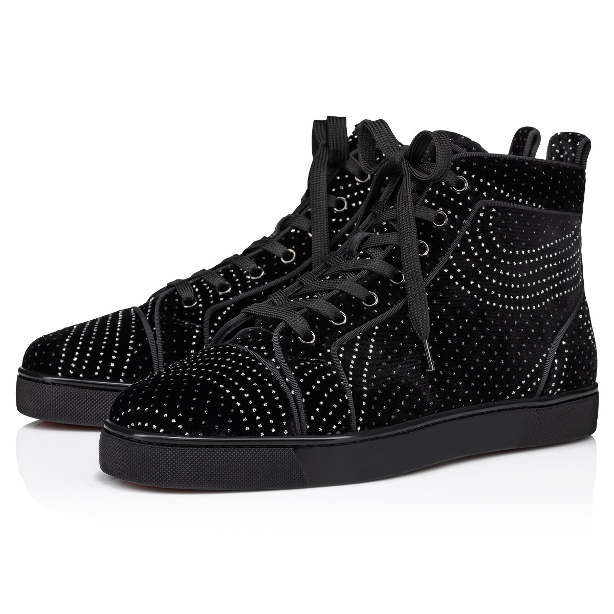 Christian Louboutin Sneakers Black Cloth ref.159854 - Joli Closet