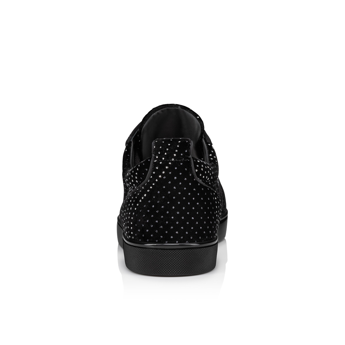 Christian Louboutin Louis Junior Velvet Sneakers - Black - 41