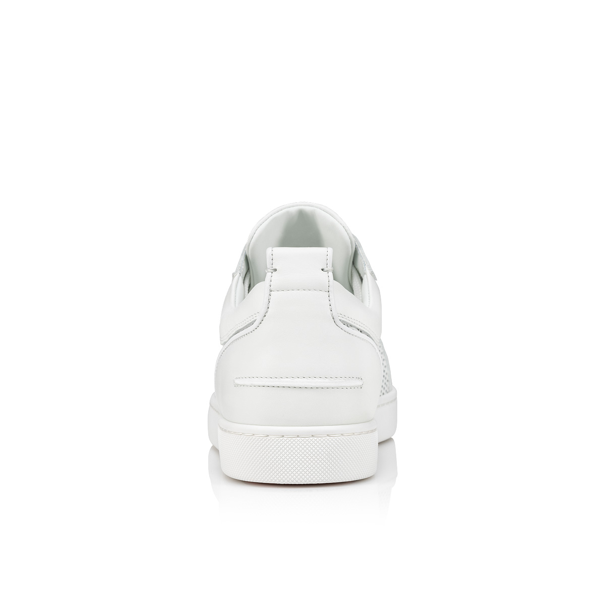 Christian Louboutin Louis Junior Degra Crystal Leather Trainers in White  for Men