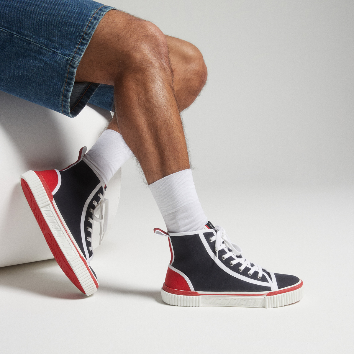 Navy Louis High-Tops by Christian Louboutin – Boyds