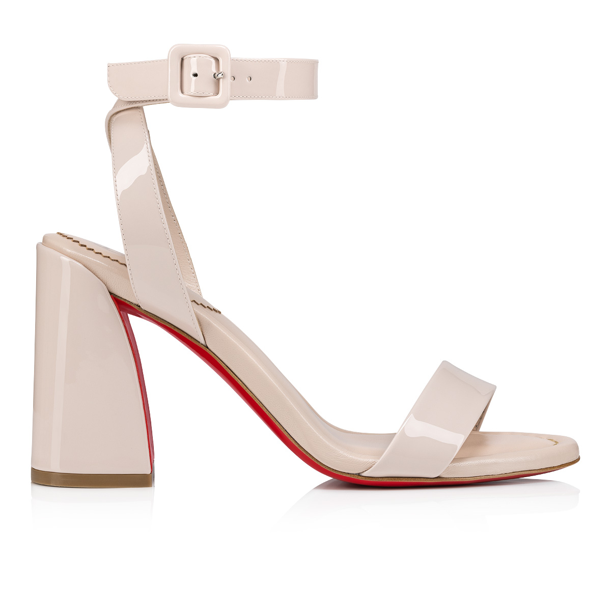 Miss Sabina - 85 mm Sandals - Patent calf leather - Leche