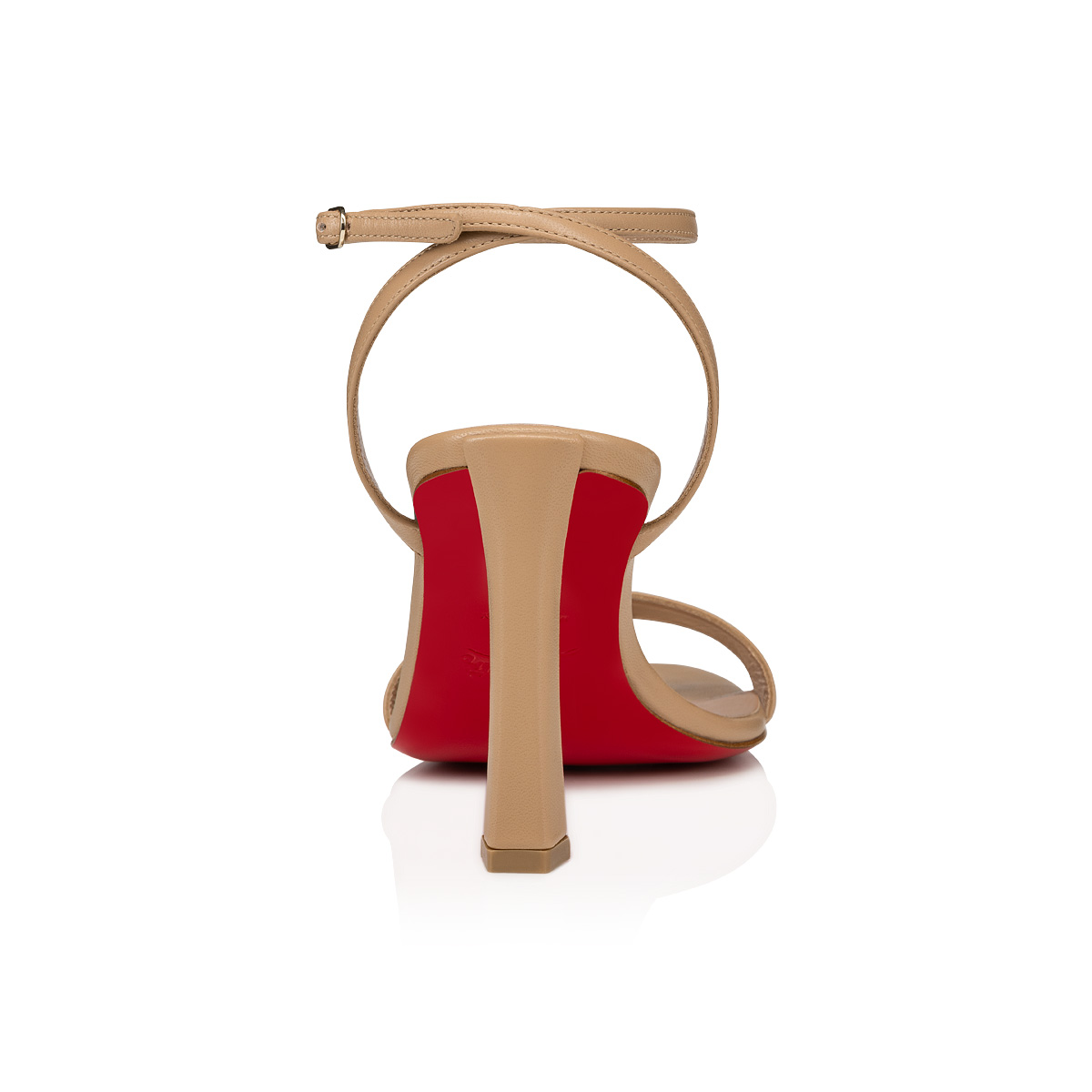 Christian Louboutin Beige/Brown Canvas And Leather Trim Nuria