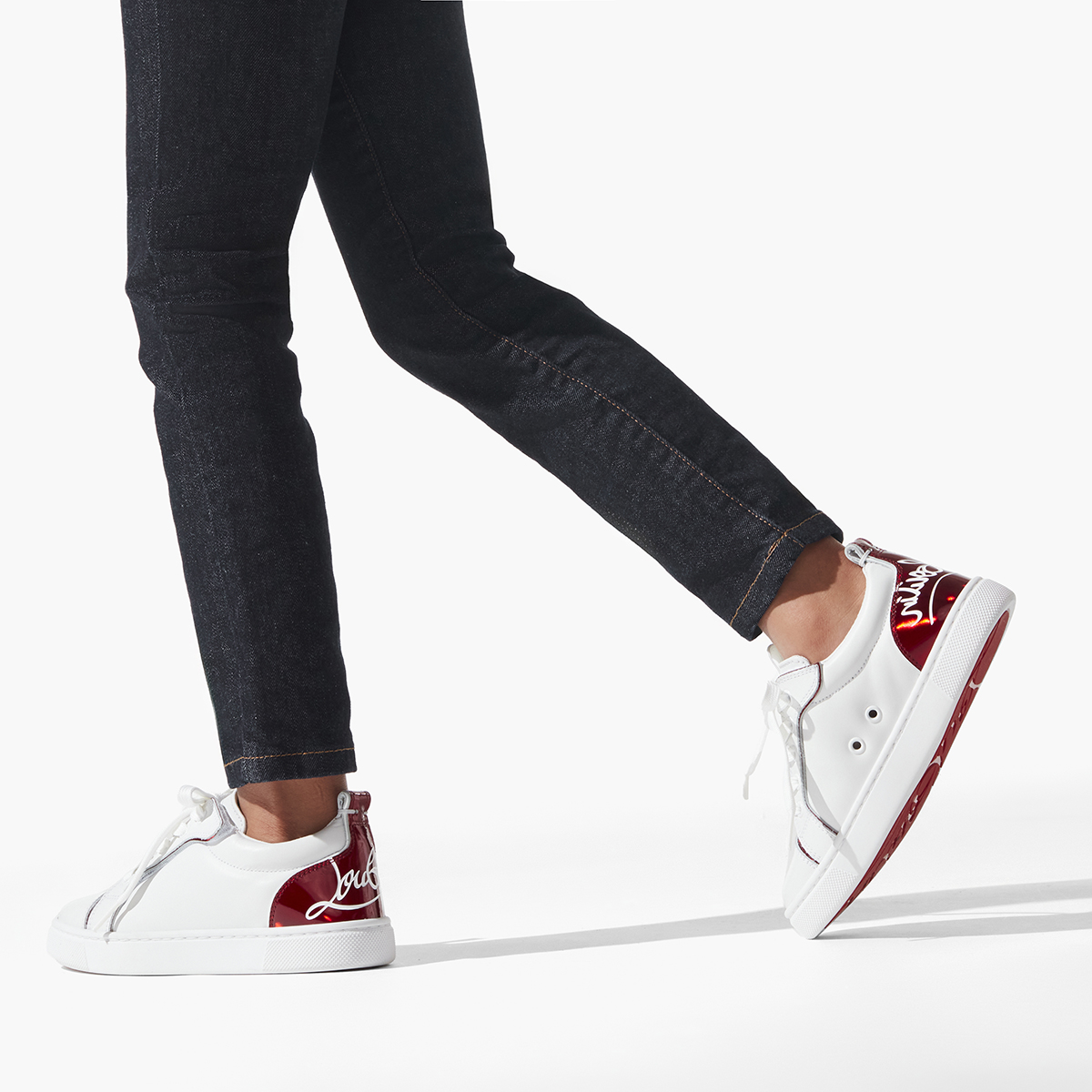 Funnyto - Sneakers - Calf leather and patent calf leather Psychic
