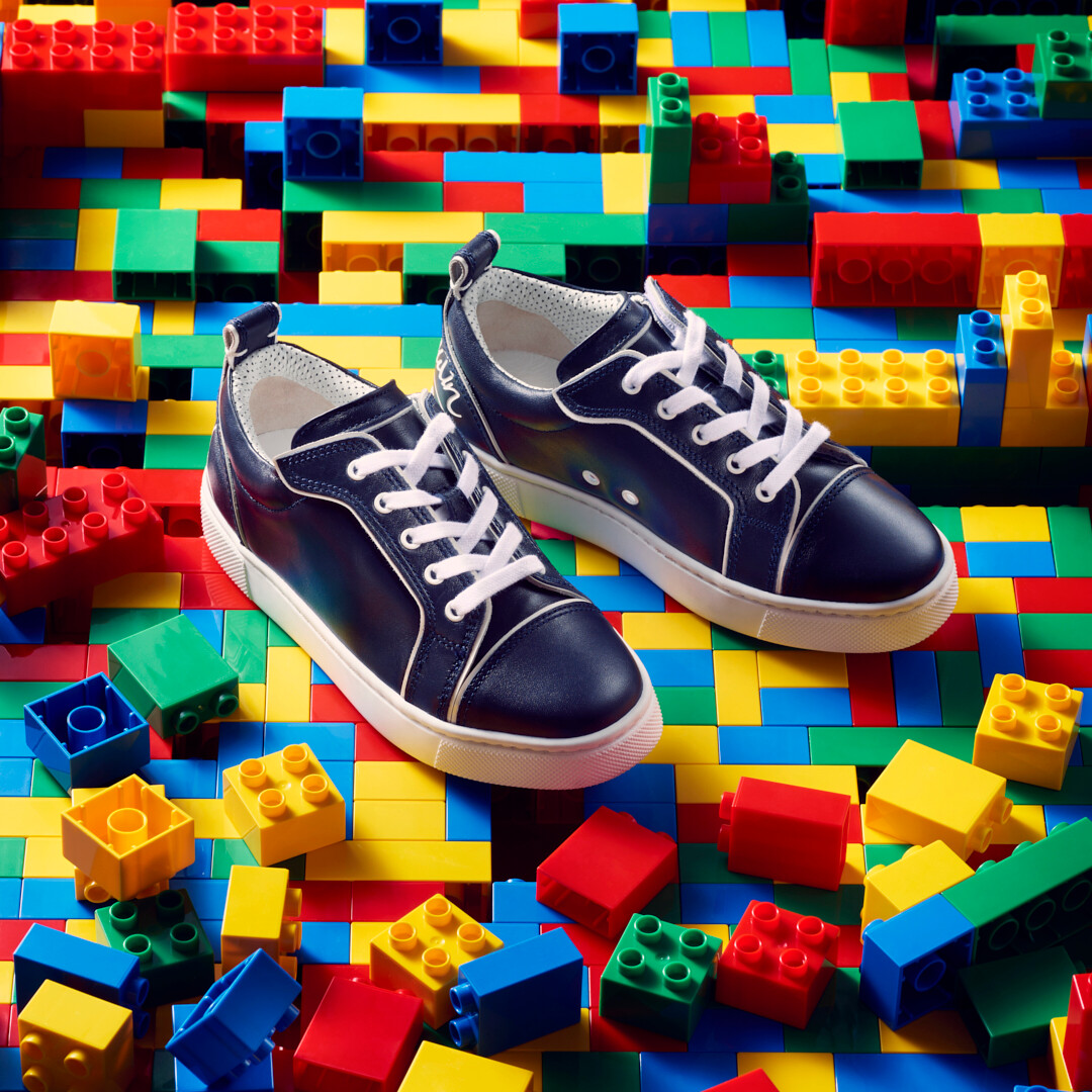 Funnyto - Sneakers - Calf leather - Navy - Kids - Christian