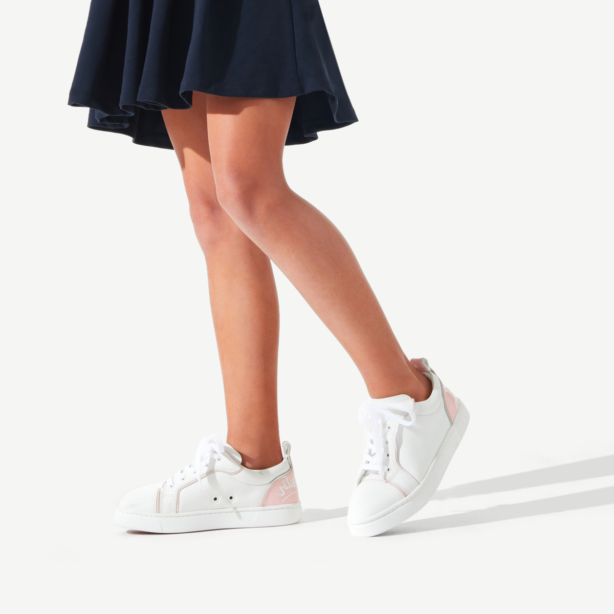 Funnyto - Sneakers - Calf leather and patent calf leather - Rosy
