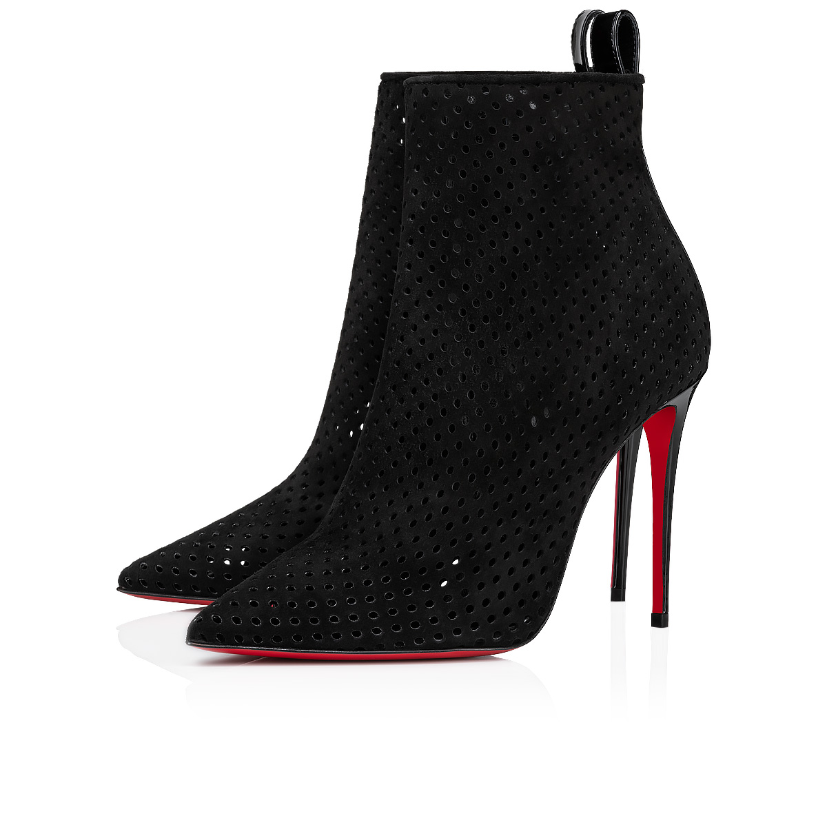 Glitter ankle boots Christian Louboutin Black size 40 EU in