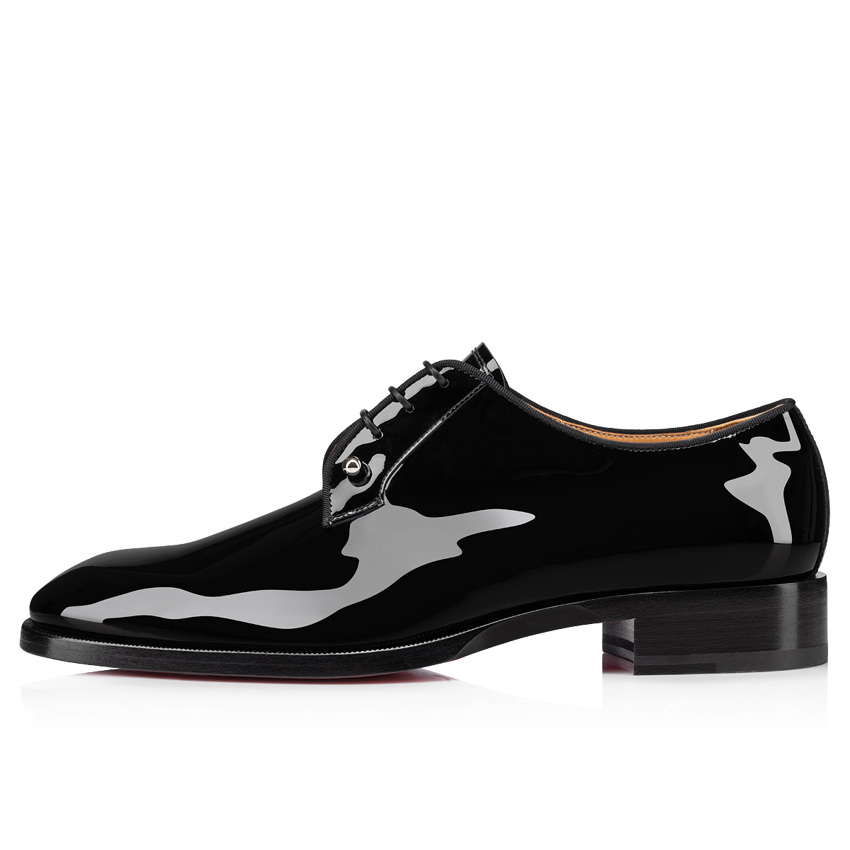 Christian Louboutin Chambeliss Croc-Embossed Derby Shoes - Black - 41