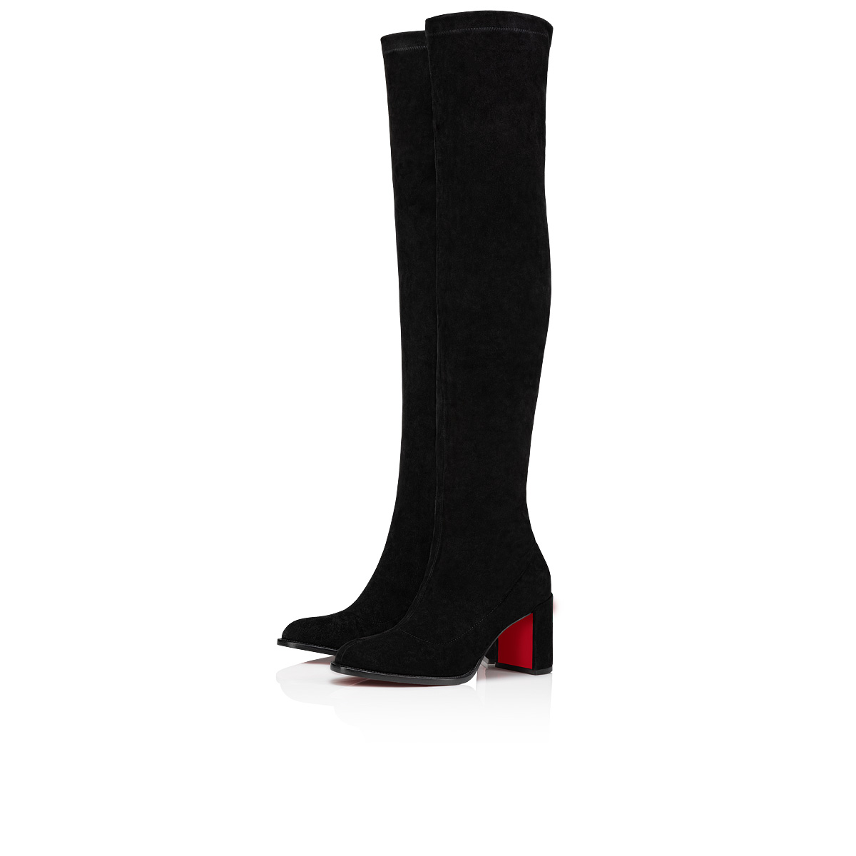 Christian Louboutin, Shoes, Brand New Christian Louboutin Louise X 0 Veau  Stretch Red Bottom Boots