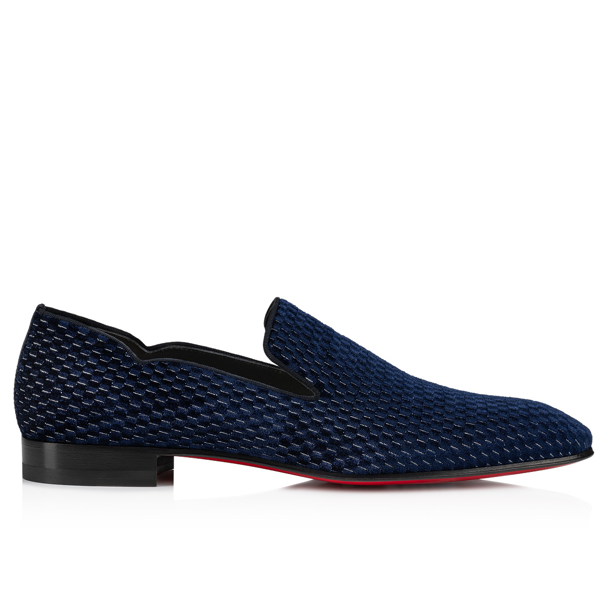 Velvet mules Christian Louboutin Navy size 38 EU in Velvet - 32324000