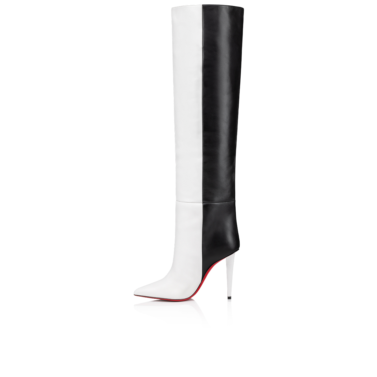 CHRISTIAN LOUBOUTIN Black Nappa Leather Alta Fifre Boots GIFT