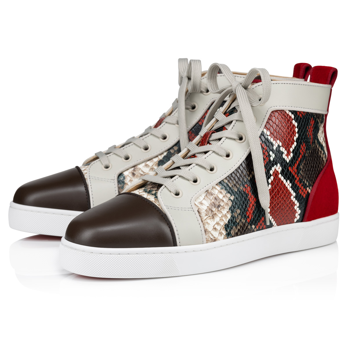 Loubishark woman - Sneakers - Calf leather and veau velours - Black - Christian  Louboutin