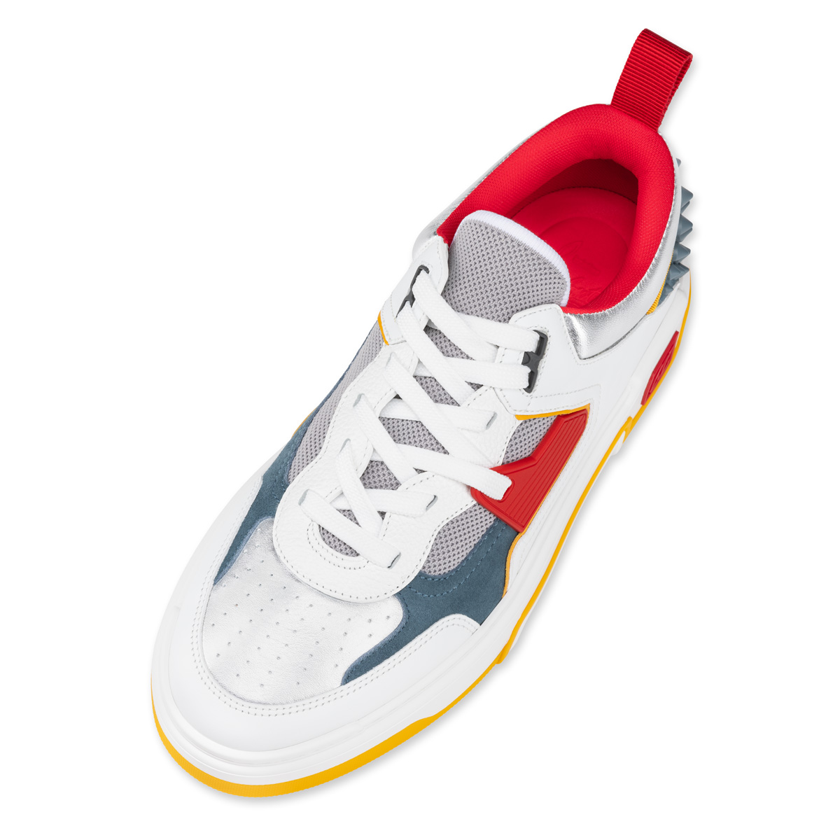 Astroloubi - Sneakers - Calf leather, suede and nappa leather - White -  Christian Louboutin