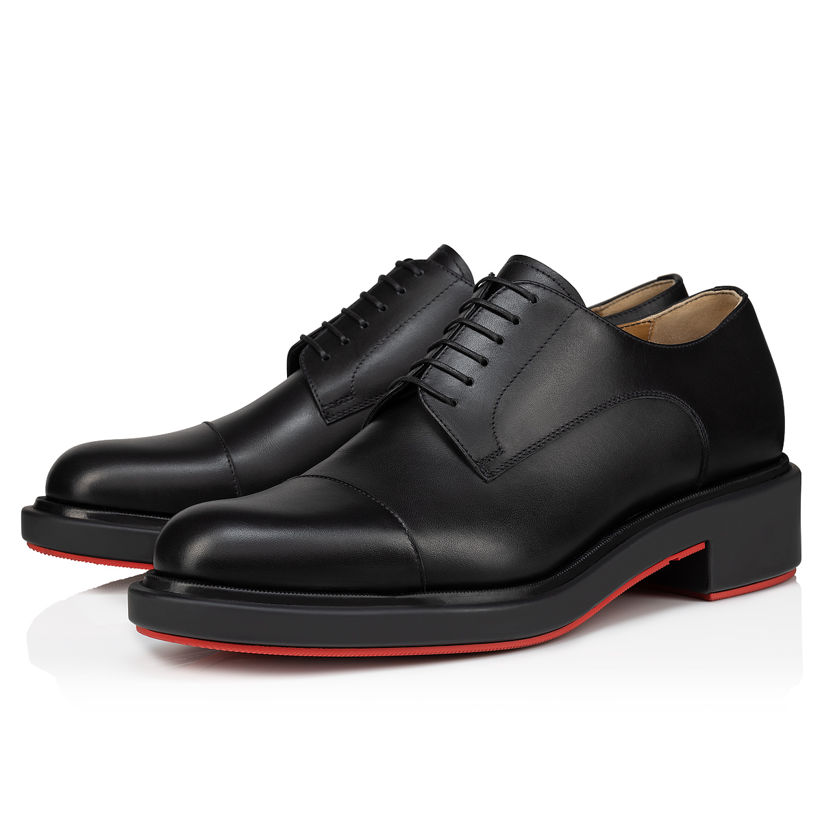 Christian Louboutin Leather Urbino Derby Shoes Black 41