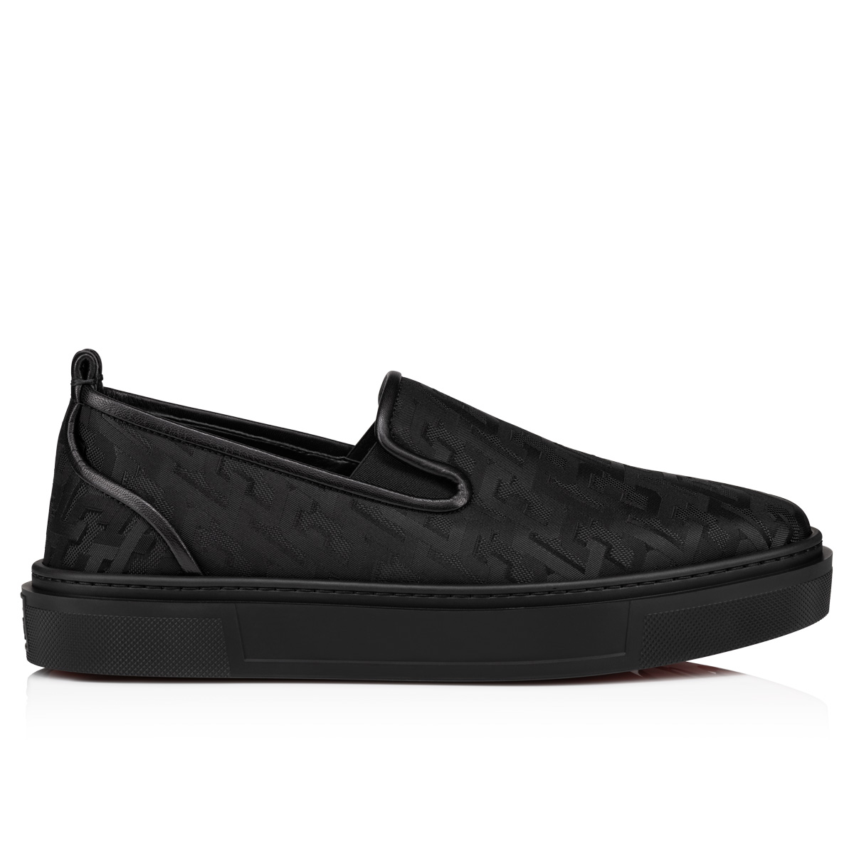 Louis Vuitton Black Monogram Fabric and Suede Slip on Sneakers Size 35