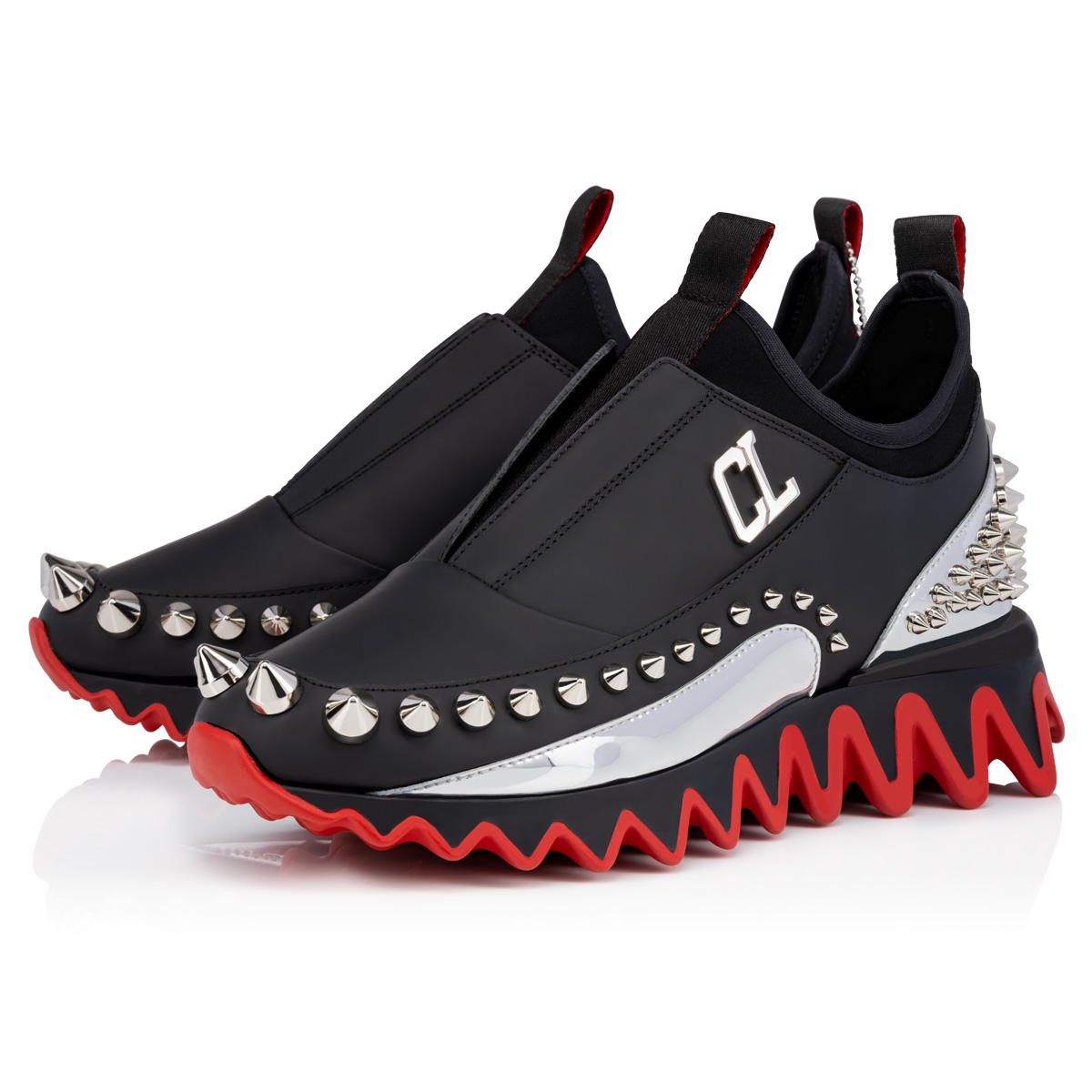 Christian Louboutin Kid's Mini Shark Runner Sneakers