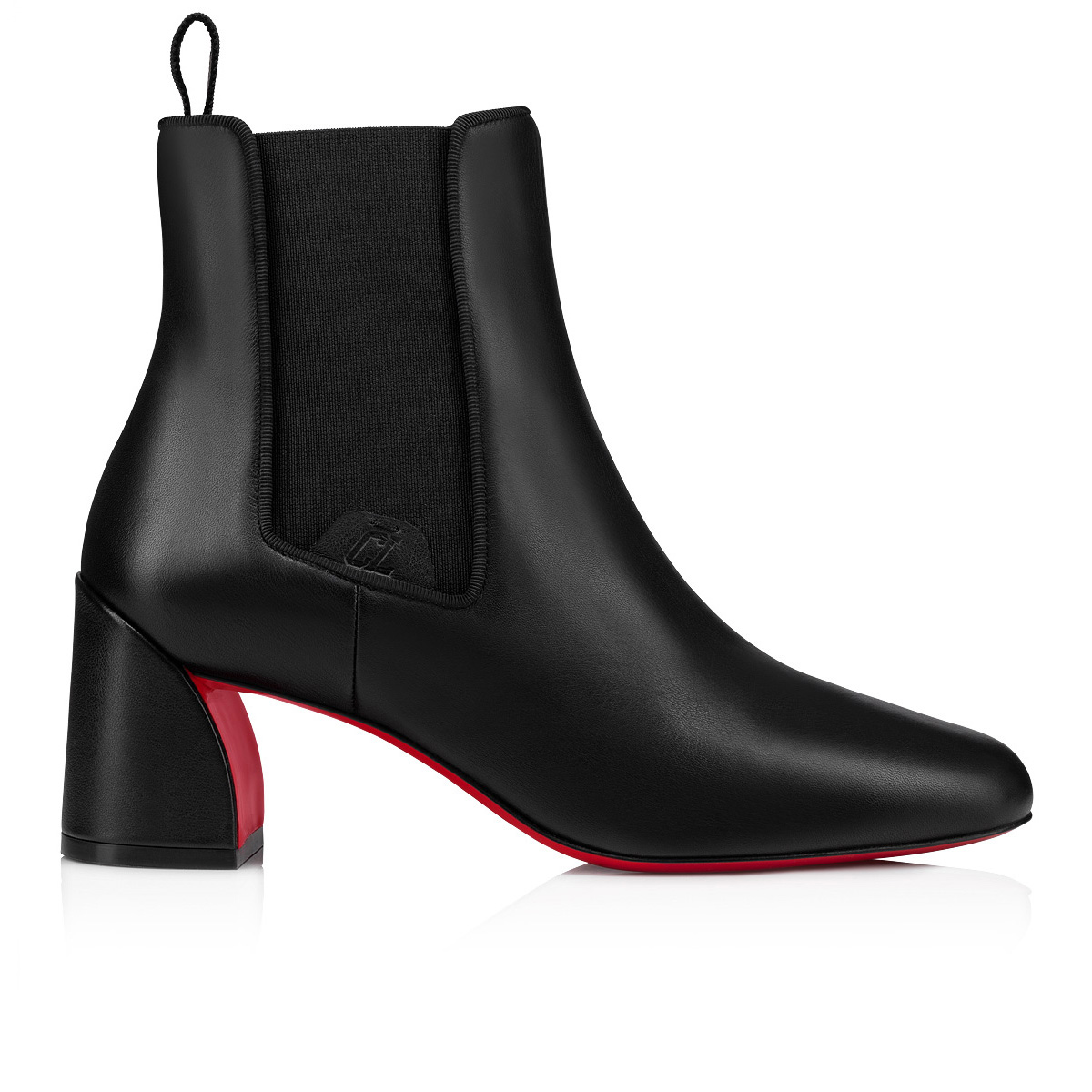 Christian Louboutin Turelastic Leather Ankle Boots 55 - Black - 38.5