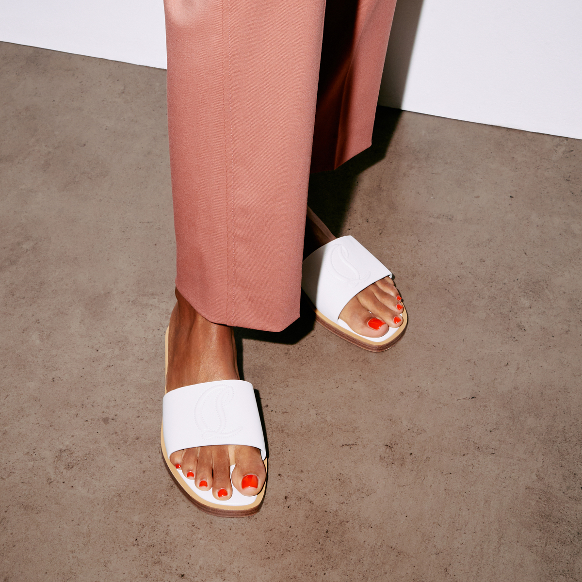 CL Mule - Mules - Nappa leather - Bianco - Women - Christian 
