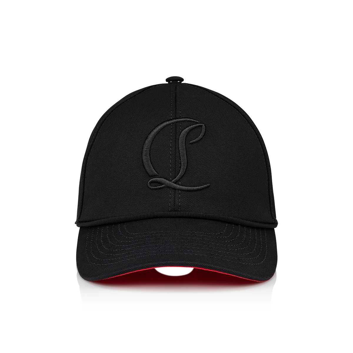 Mooncrest - Baseball cap - Canva - Black - Christian Louboutin