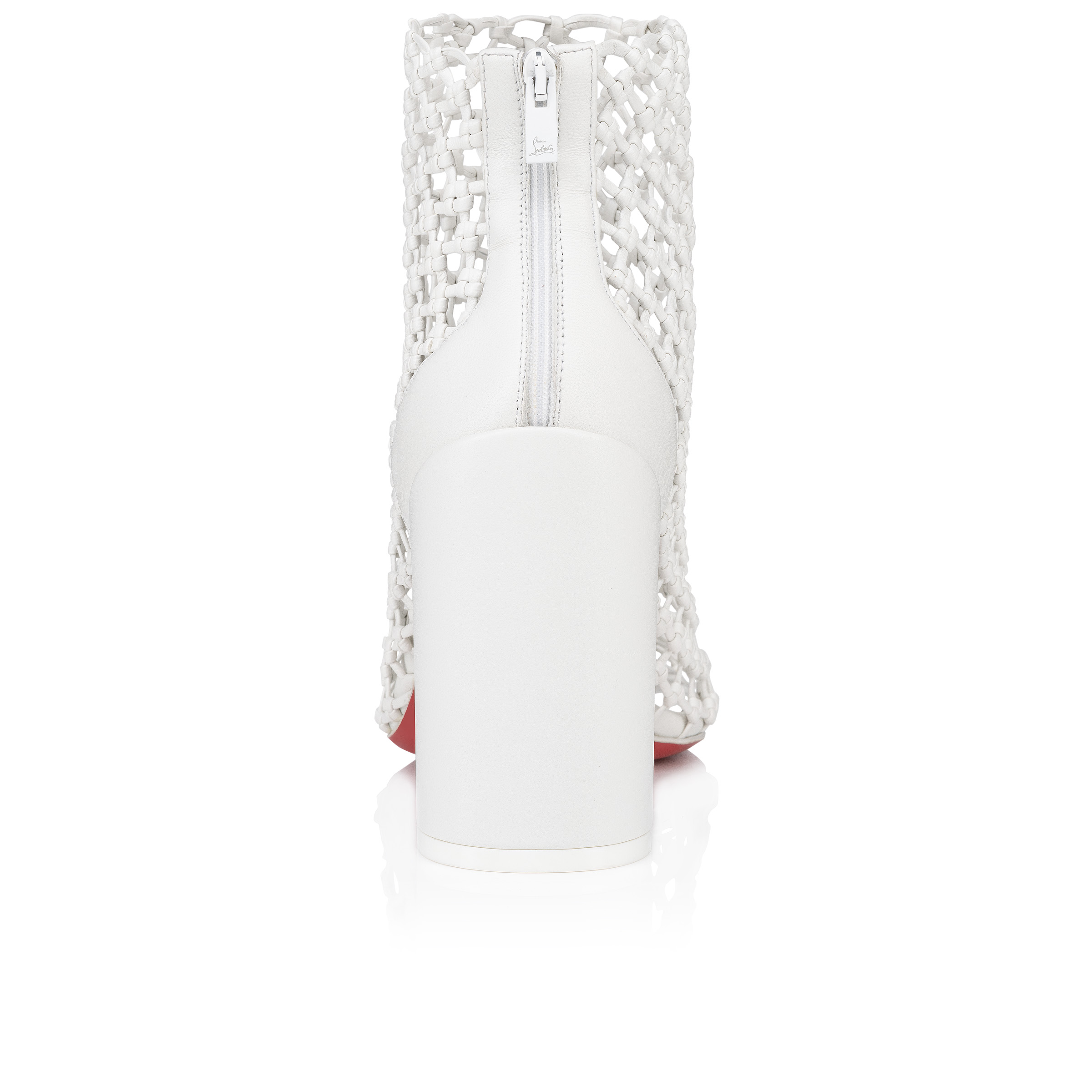 Louboutin white boots top