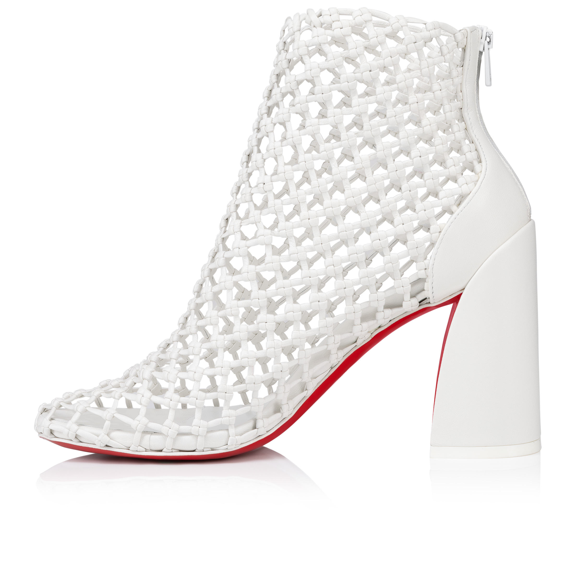 Louboutin white ankle boots online