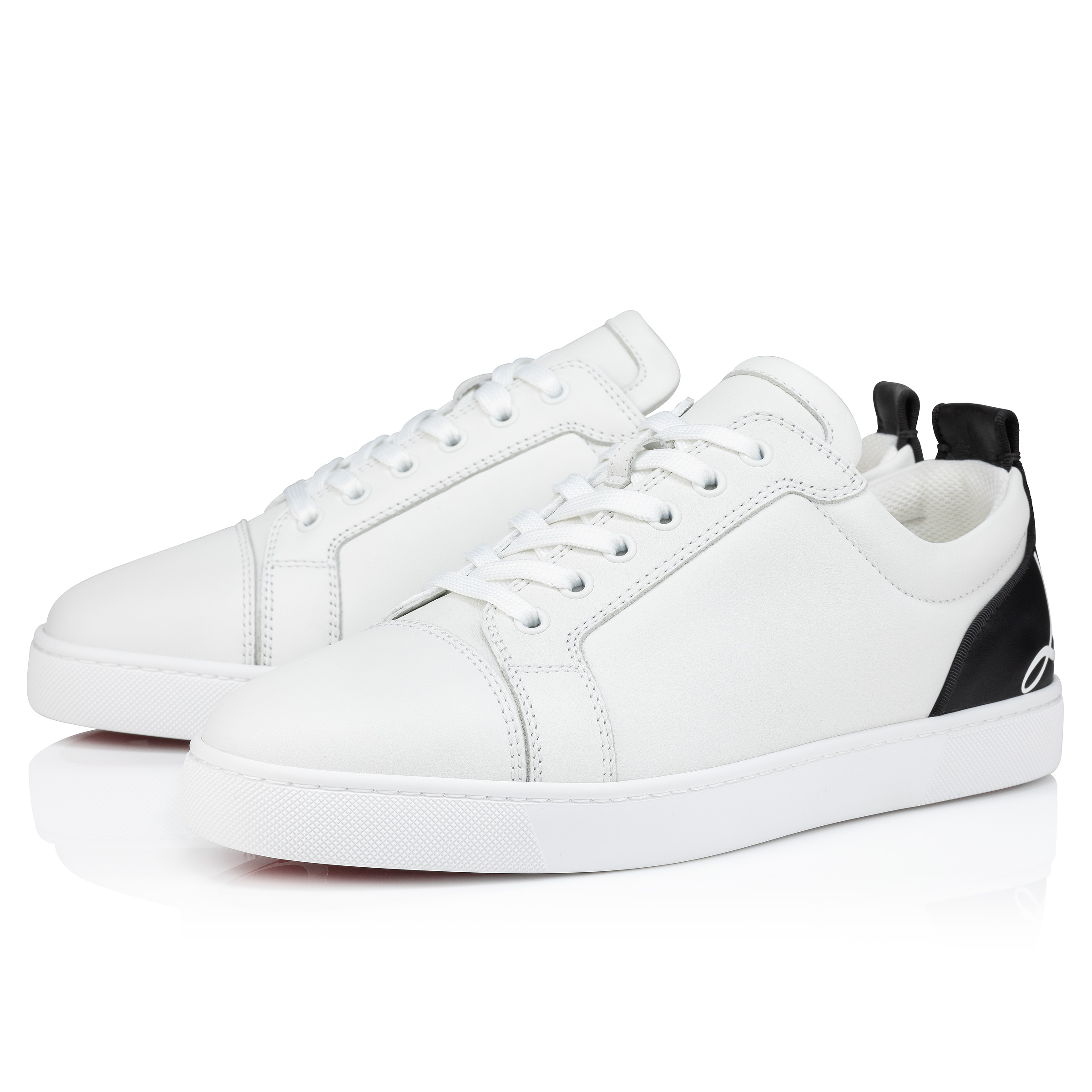 Fun Louis Junior Sneakers Smooth calf leather White Men Christian Louboutin United States