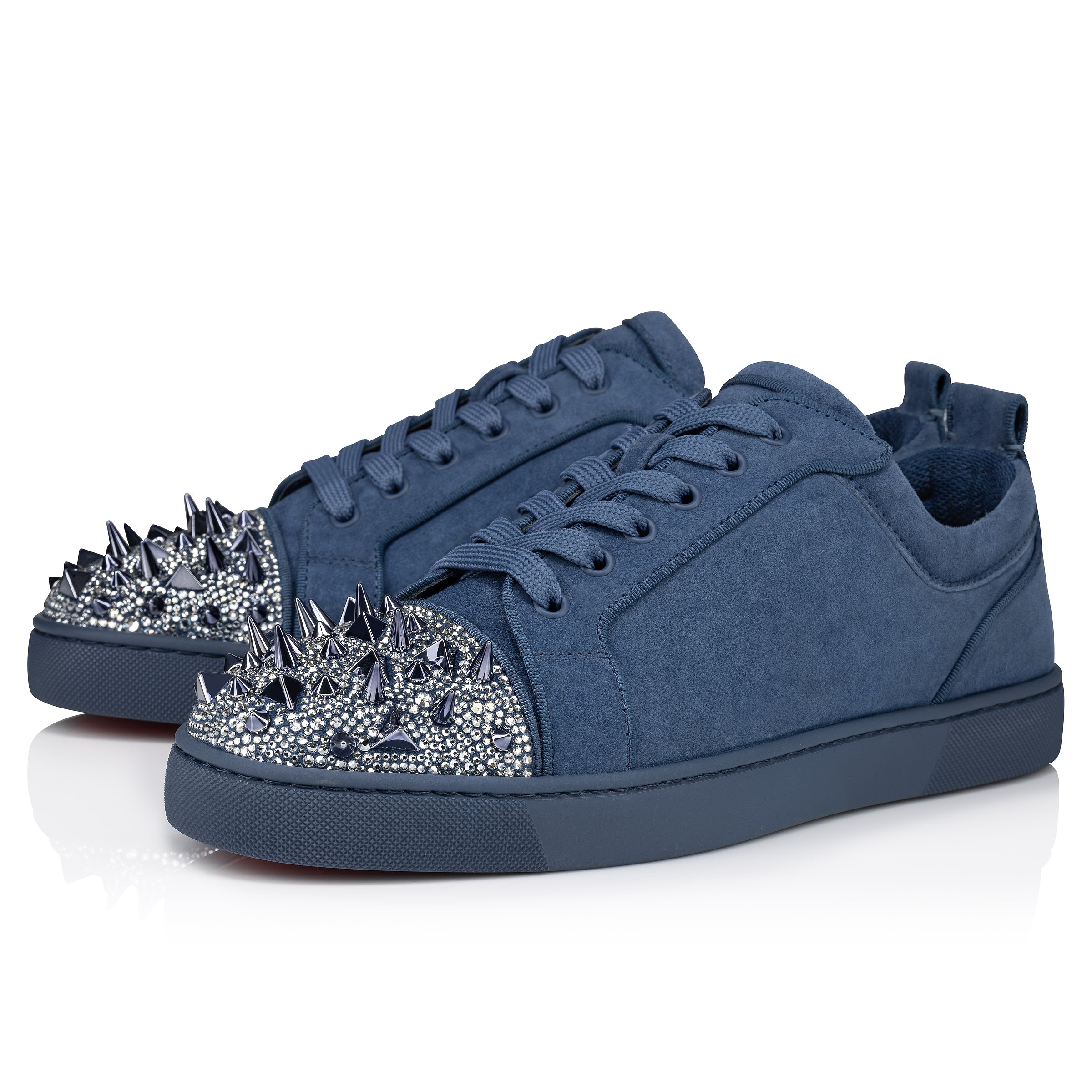 Louis flat veau velours spikes cheap