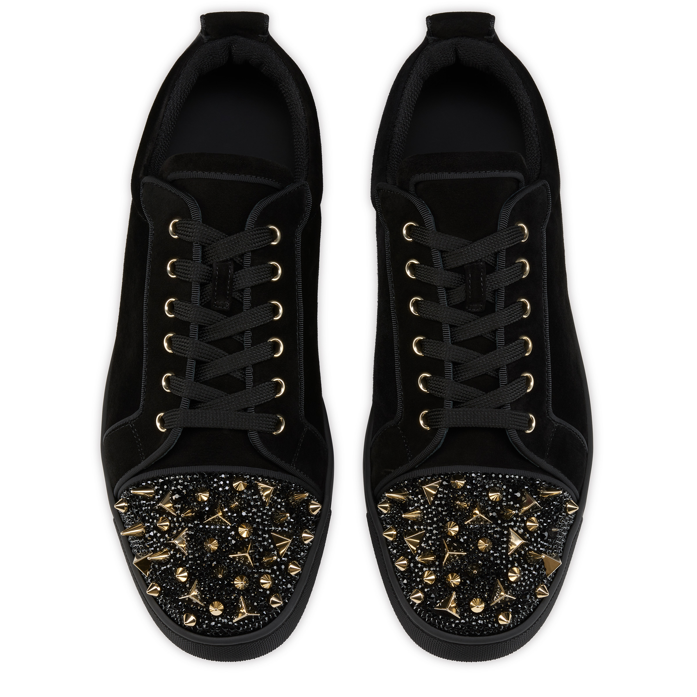 Louis Junior P Pik Pik Strass - Sneakers - Veau velours - Black
